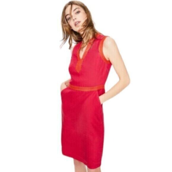 Boden Red and Orange Mini Dress - Picture 14 of 15